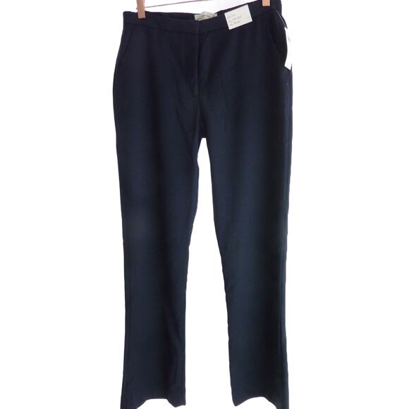 NWT Abercrombie & Fitch Black Low Rise Slim Boot Pants Trousers 27 Long - Picture 1 of 6